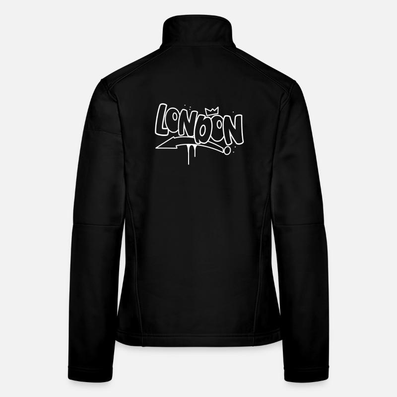 Graffiti de Londres Veste en tissu softshell Femme