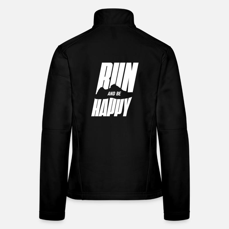 Glücklich Laufen  Frauen Softshelljacke