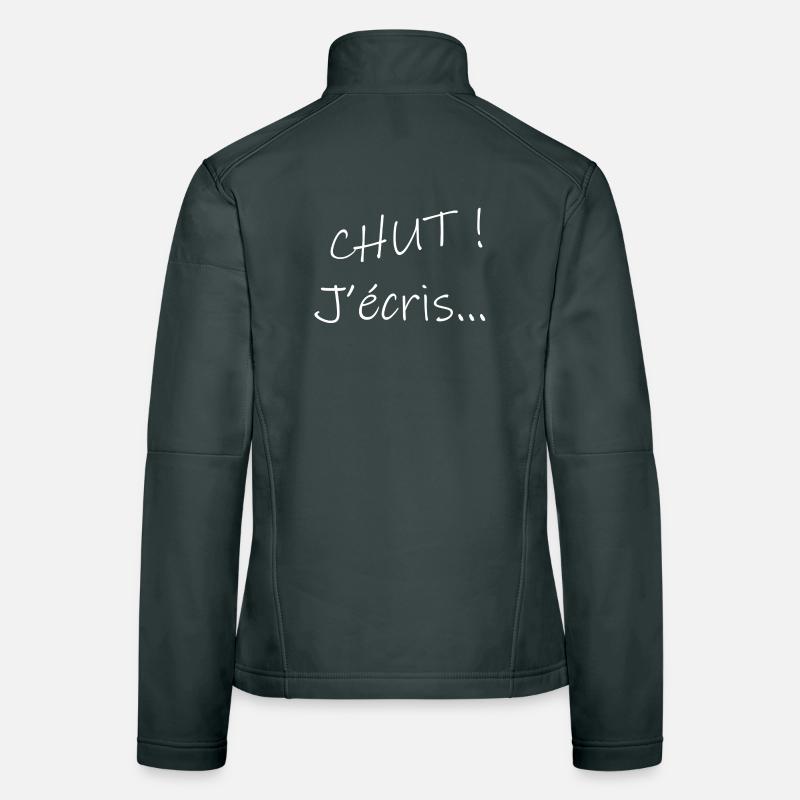Chut ! J'écris... Veste en tissu softshell Femme
