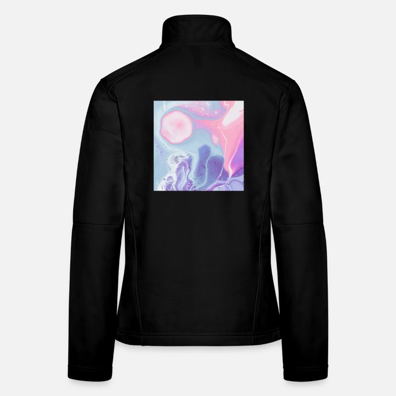mouse pad colorful texture design Women's Softshell Jacket