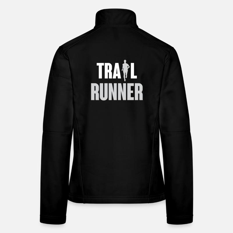 Coureur de trail Veste en tissu softshell Femme