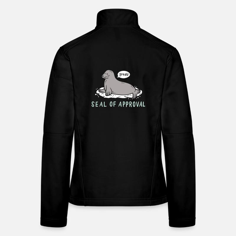 Phoque Veste en tissu softshell Femme