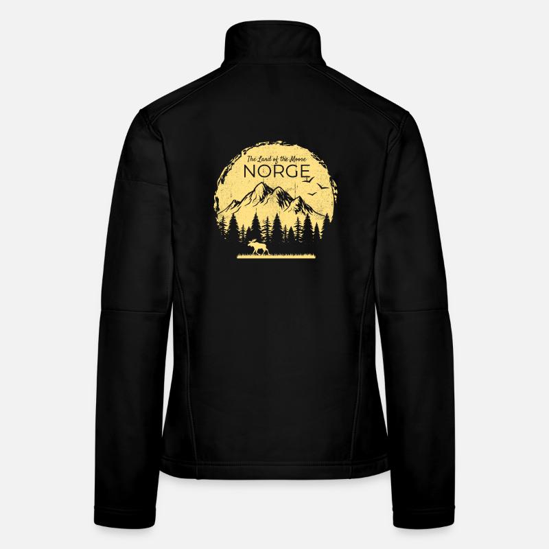 Norge, Terre de l’orignal, Elch Design Veste en tissu softshell Femme