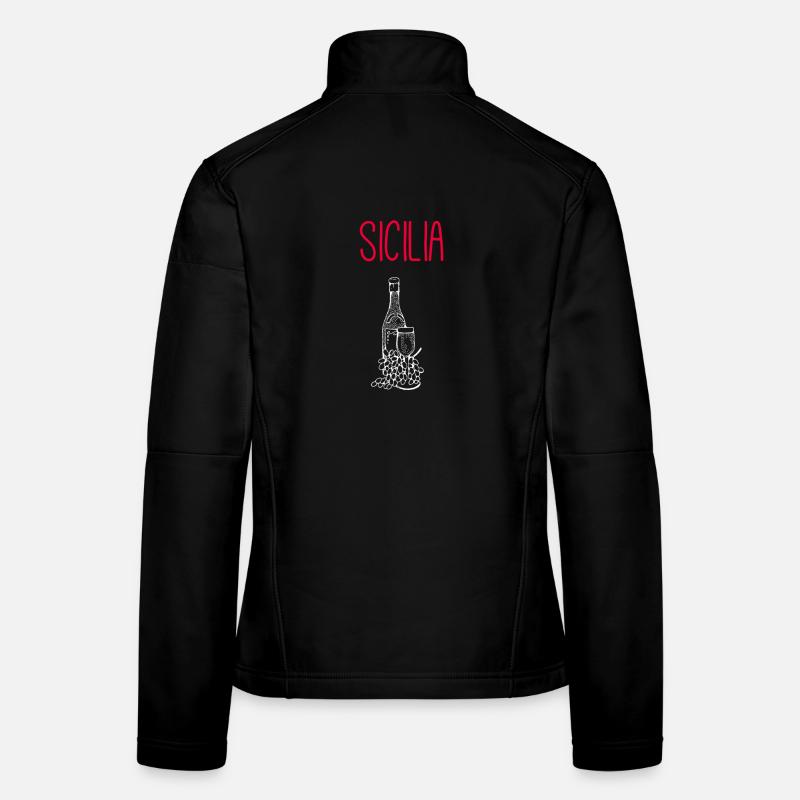 Connaisseurs de vin de Sicile – Souvenir exclusif Veste en tissu softshell Femme