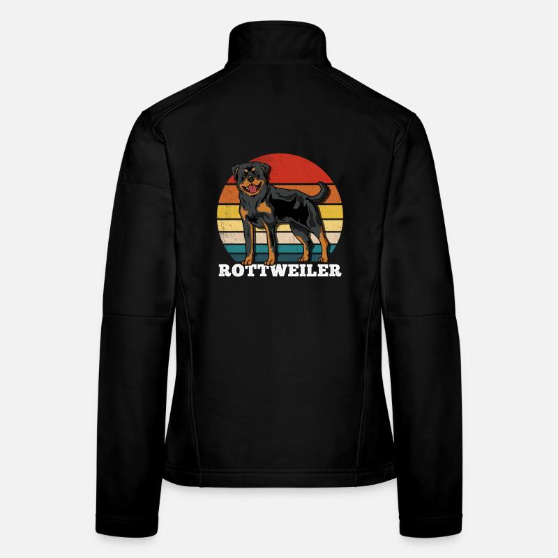 Rottweiler Rétro Veste en tissu softshell Femme