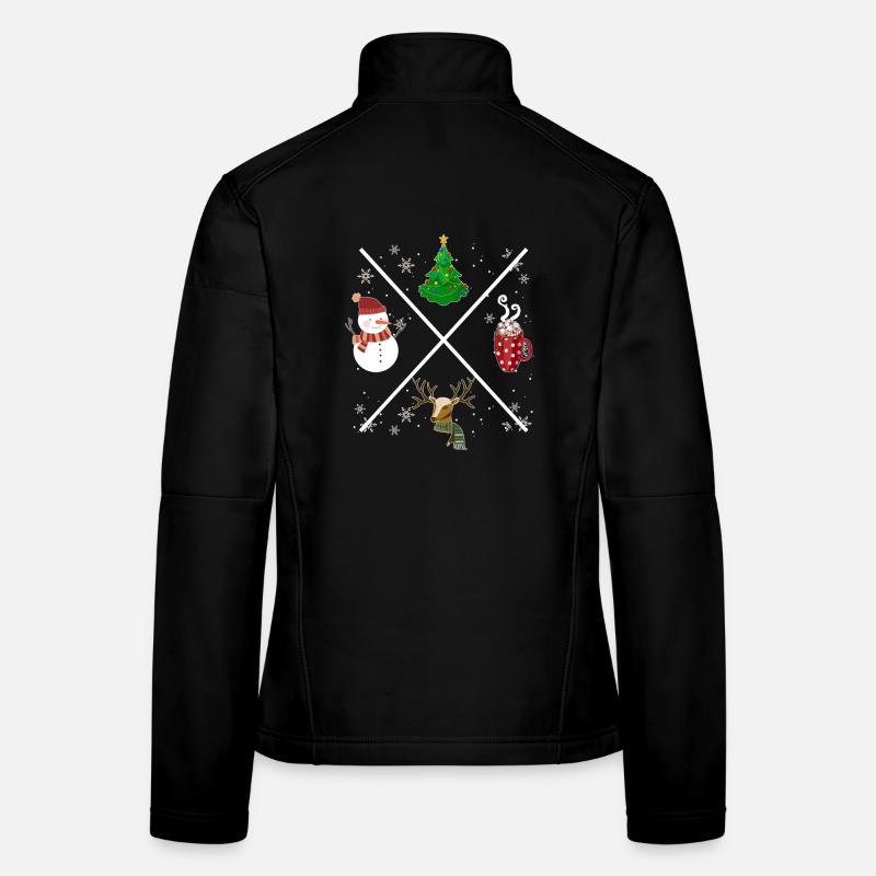 Christmas X - Women's Softshell Jacket - black