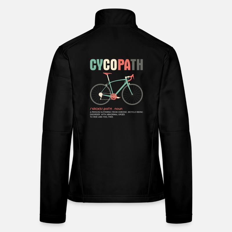 T-shirt graphique vélo CYCOPATH Veste en tissu softshell Femme