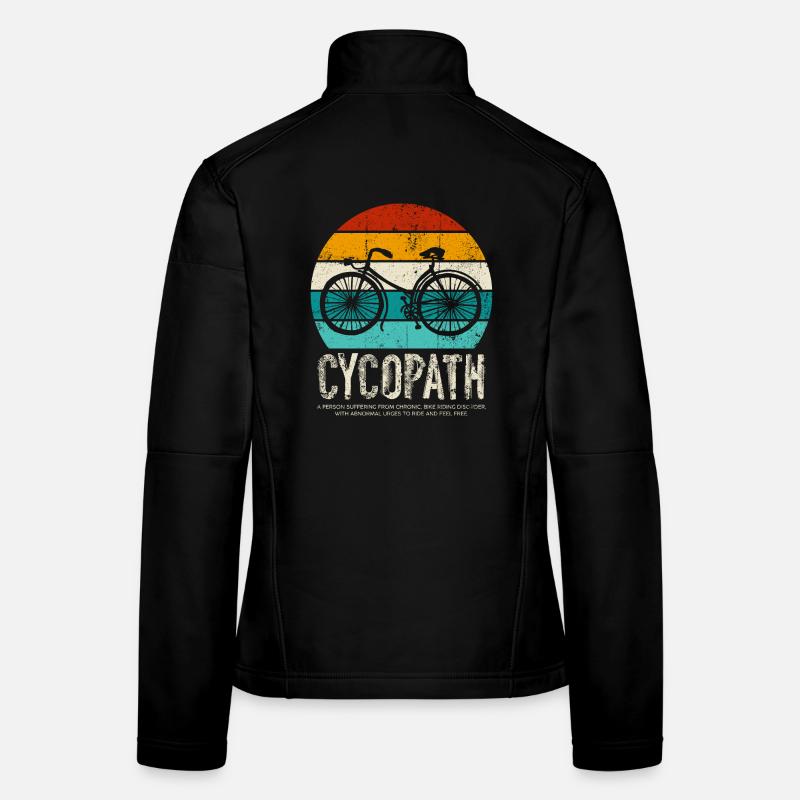 Cycopath Bicycle Retro Sunset Women's Softshell Jacket