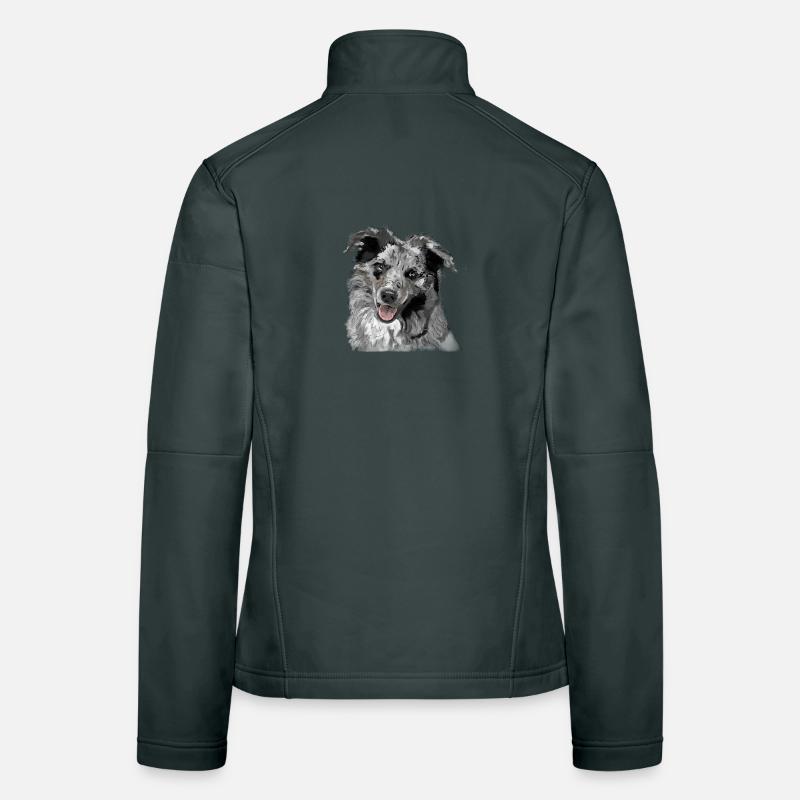 Australian Shepherd Frauen Softshelljacke