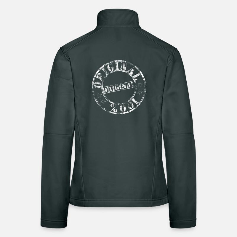 Original stamp 100 white worn Women's Softshell Jacket
