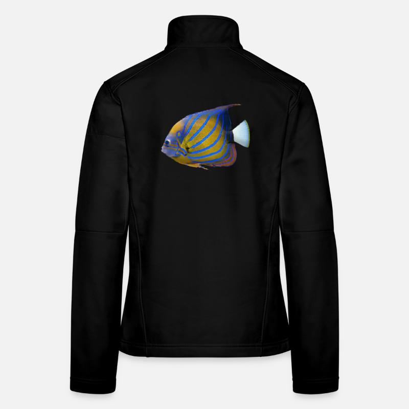 poisson tropical Veste en tissu softshell Femme