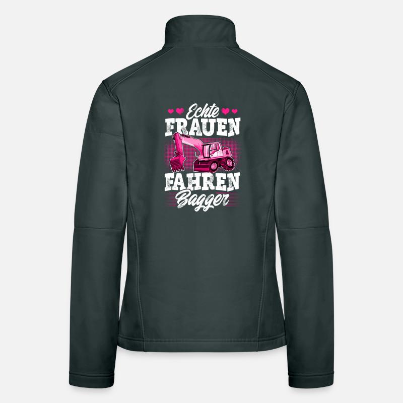 Baggerfahrerin Frauen Softshelljacke