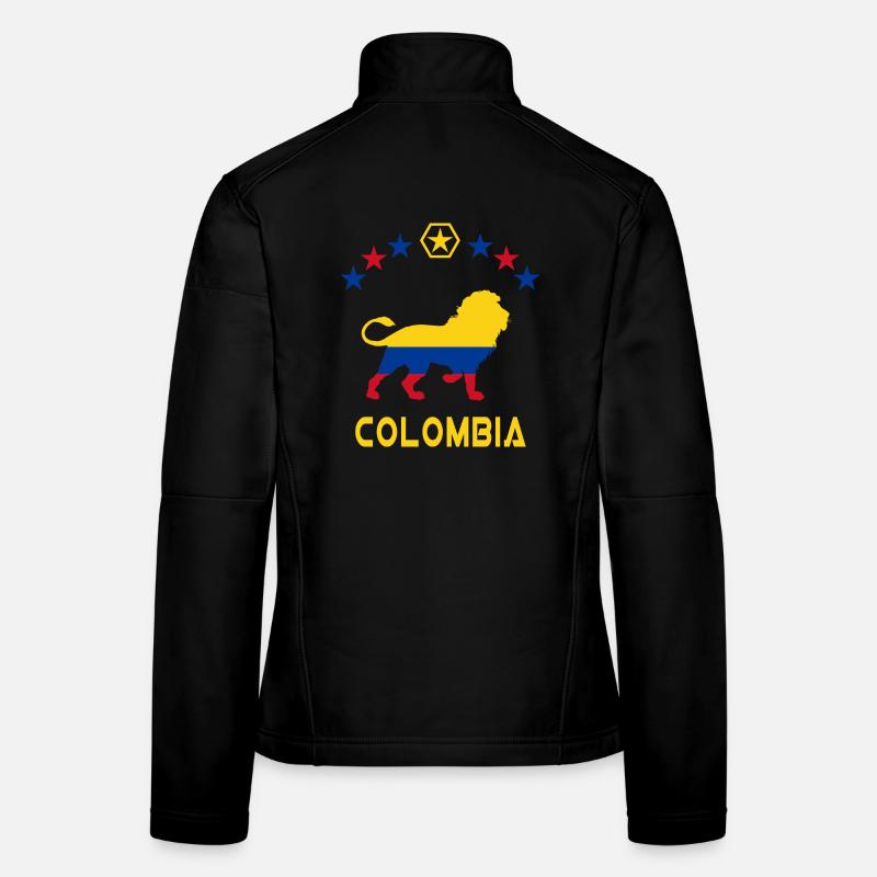 Conception / idée cadeau de lion de Colombie Veste en tissu softshell Femme