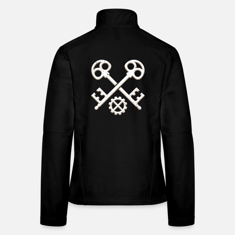 Guild sign Locksmith Metalbuilder 3D grunge look Women's Softshell Jacket