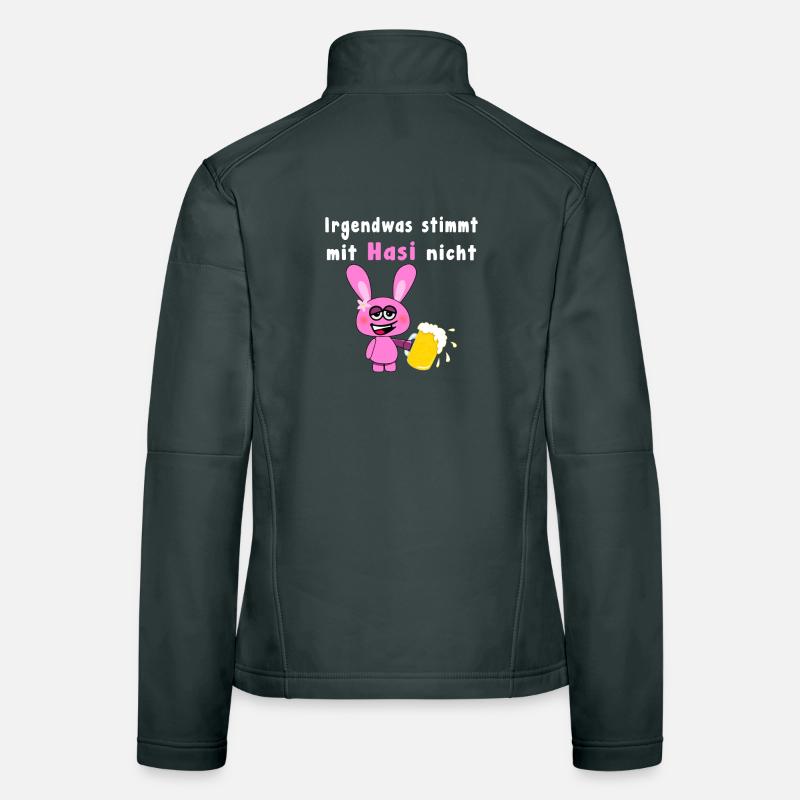 Something Is Wrong With Hasi Pink Drunken Rabbit Women's Softshell Jacket