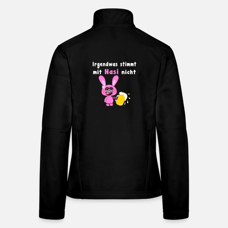 Something Is Wrong With Hasi Pink Drunken Rabbit Women's Softshell Jacket