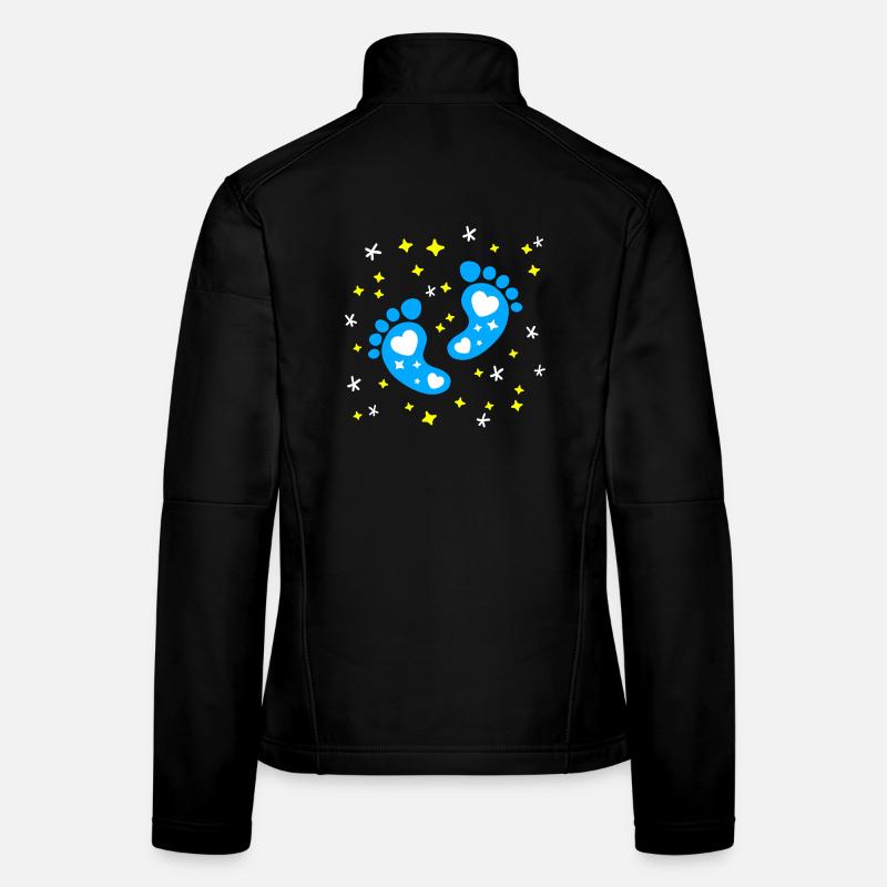 Bébé Pieds Bébé Grossesse Bébé Naissance Veste en tissu softshell Femme