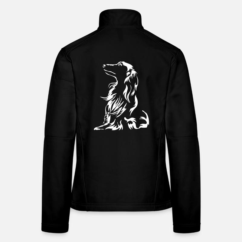 Teckel « Black Edition » Veste en tissu softshell Femme