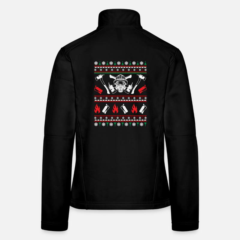 Pompiers Ugly Christmas Veste en tissu softshell Femme