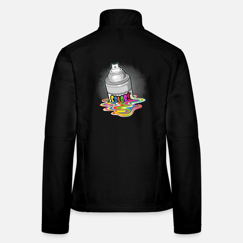 paint bomb and drippings Women's Softshell Jacket