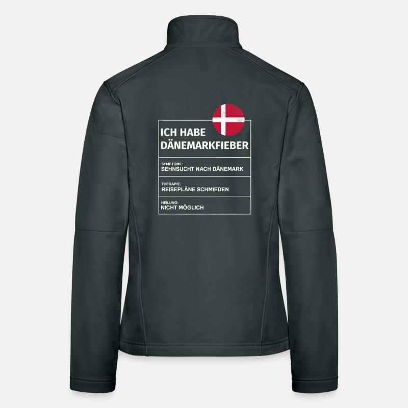 Ich habe Dänemarkfieber Spruch Danmark Frauen Softshelljacke