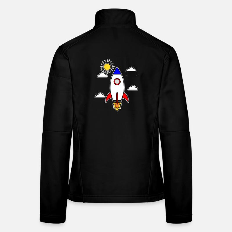 Schulstart Rakete Raumschiff Schulbeginn Schule Frauen Softshelljacke