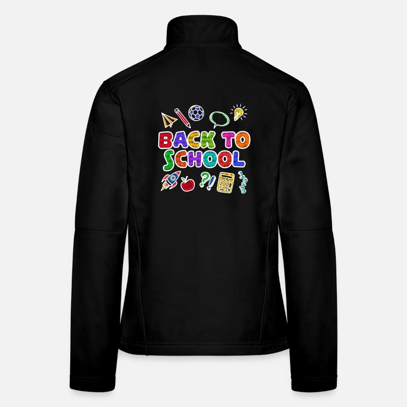 Back School School Start School Start School Child Women's Softshell Jacket