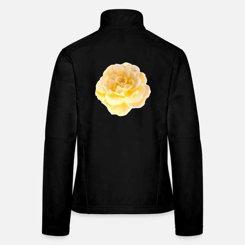 Rose Flower - Women's Softshell Jacket - black