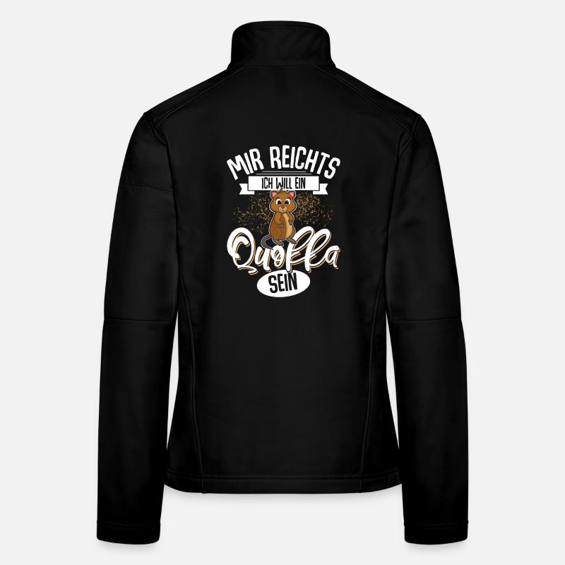 Quokka - Frauen Softshelljacke - Schwarz