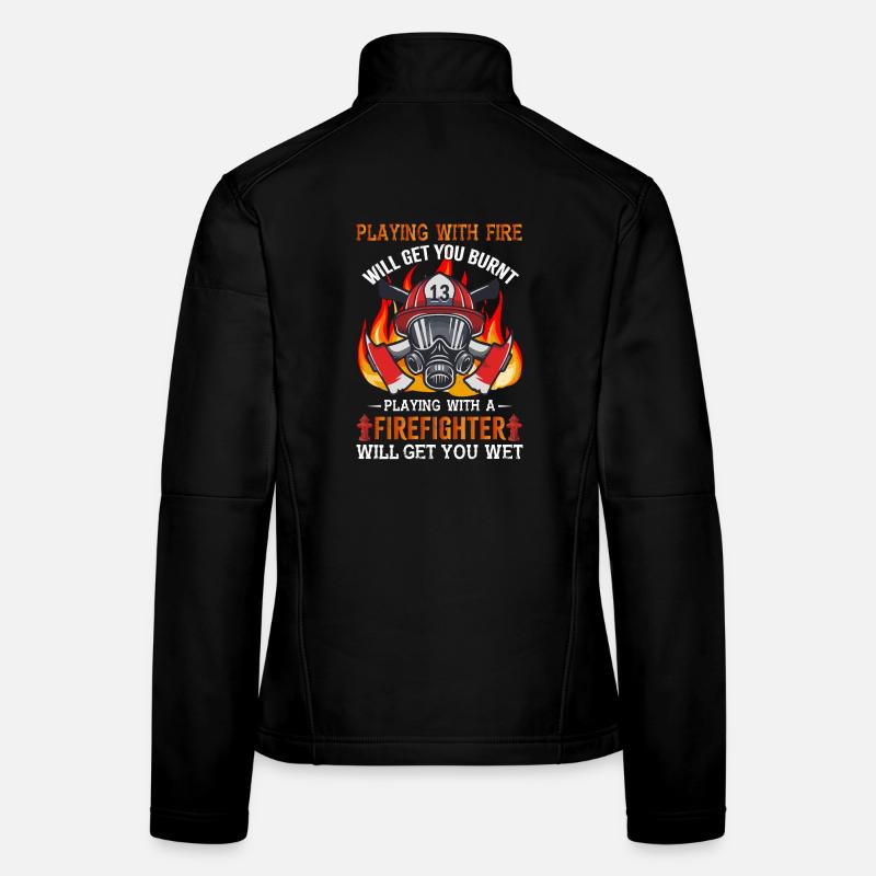 Feuerwehrmann Frauen Softshelljacke
