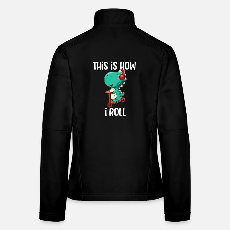 Scooter Dinosaurier - Frauen Softshelljacke - Schwarz