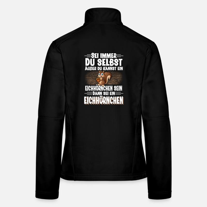 Eichhörnchen - Frauen Softshelljacke - Schwarz