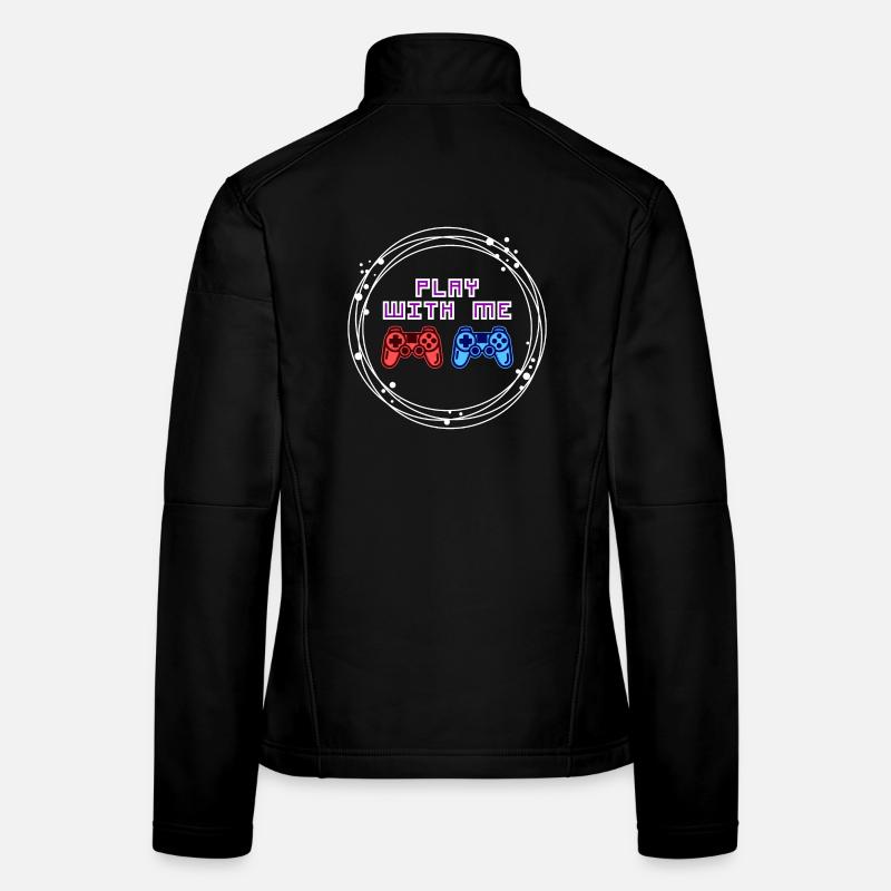 Multiplayer Gamer Controller Zocker Women's Softshell Jacket