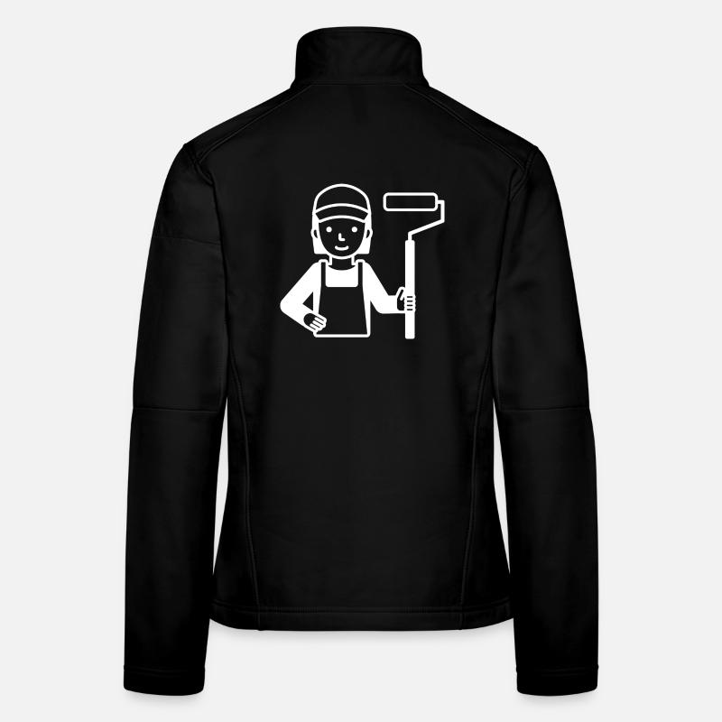Peintre peintre Veste en tissu softshell Femme