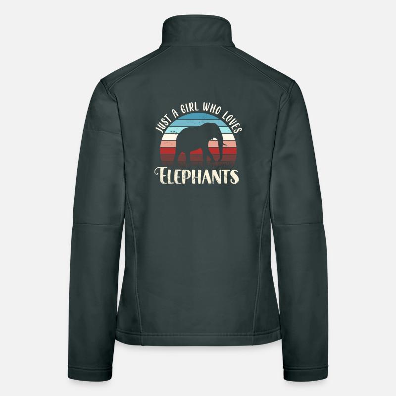 Elefant Elefanten Frauen Softshelljacke