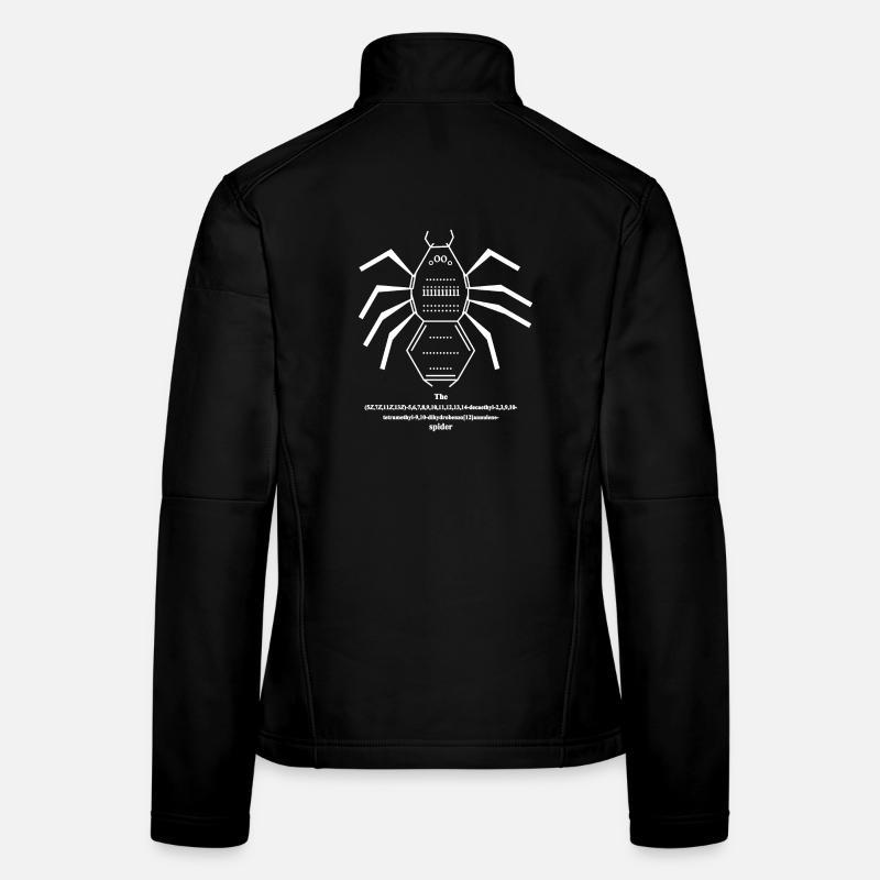 Spider - IUPAC Nomenclature - Chemistry Nerd - white - Women's Softshell Jacket - black
