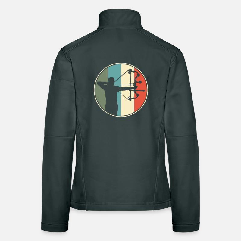 Tir à l’arc Chasse à l’arc rétro Veste en tissu softshell Femme