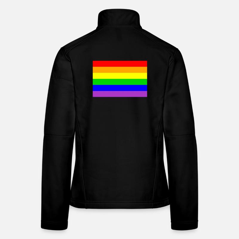 Drapeau LGBT Veste en tissu softshell Femme