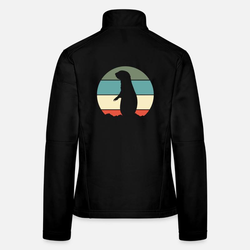 Prairies retro Veste en tissu softshell Femme