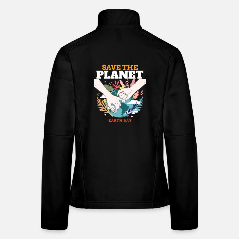 Rettet die Erde – Earth Day Frauen Softshelljacke