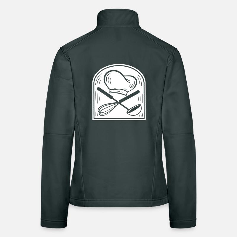 Cuire Veste en tissu softshell Femme