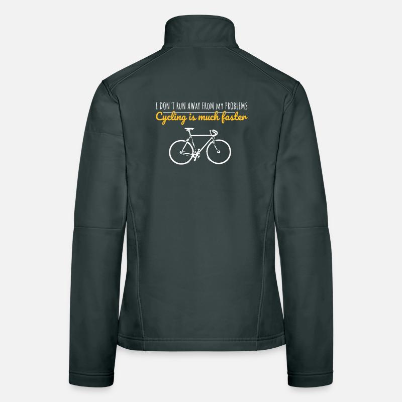 Ne fuyez pas les problèmes - Cyclisme Veste en tissu softshell Femme