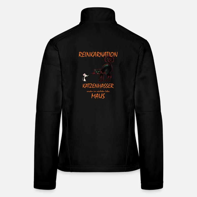 Katze - Katzenhasser werden im nächsten Leben Maus Frauen Softshelljacke