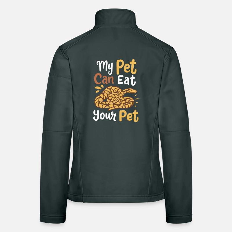 Python Serpents propriétaires Veste en tissu softshell Femme