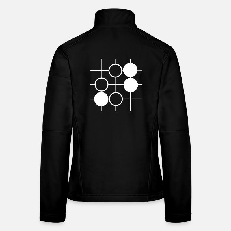 Go Brettspiel - Frauen Softshelljacke - Schwarz