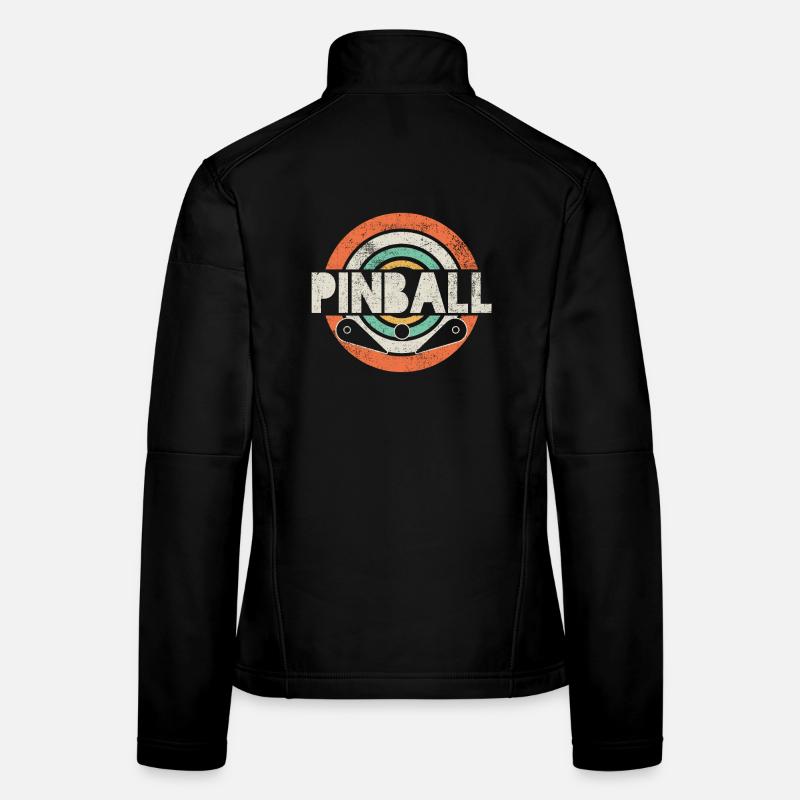 Flipperautomat Flippern Vintage Frauen Softshelljacke