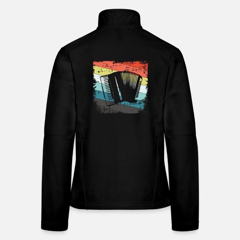 Accordion harmonica Women's Softshell Jacket