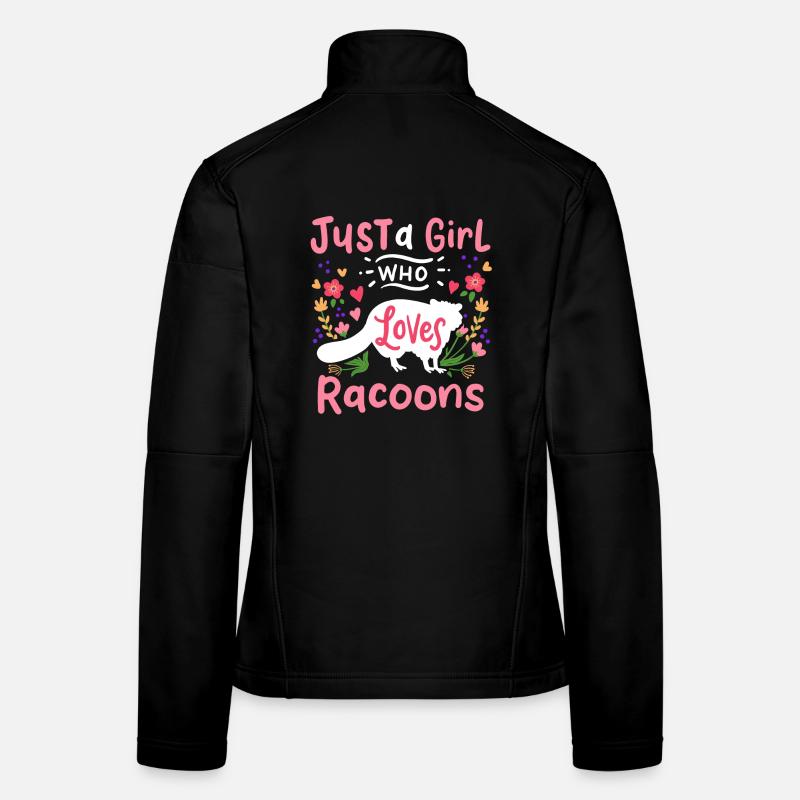 Raccoons Raccoon Lovers - Women's Softshell Jacket - black
