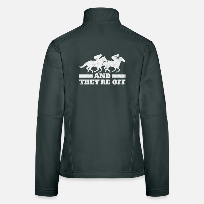 Cavalier de course de chevaux Cavalier Veste en tissu softshell Femme