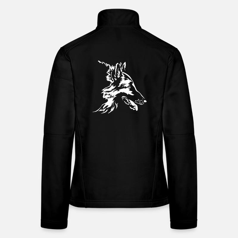 Tête tervuren « Black Edition » Veste en tissu softshell Femme